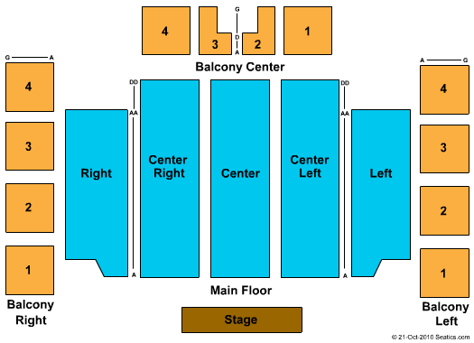 Soldiers & Sailors Memorial Hall End Stage Seating Chart